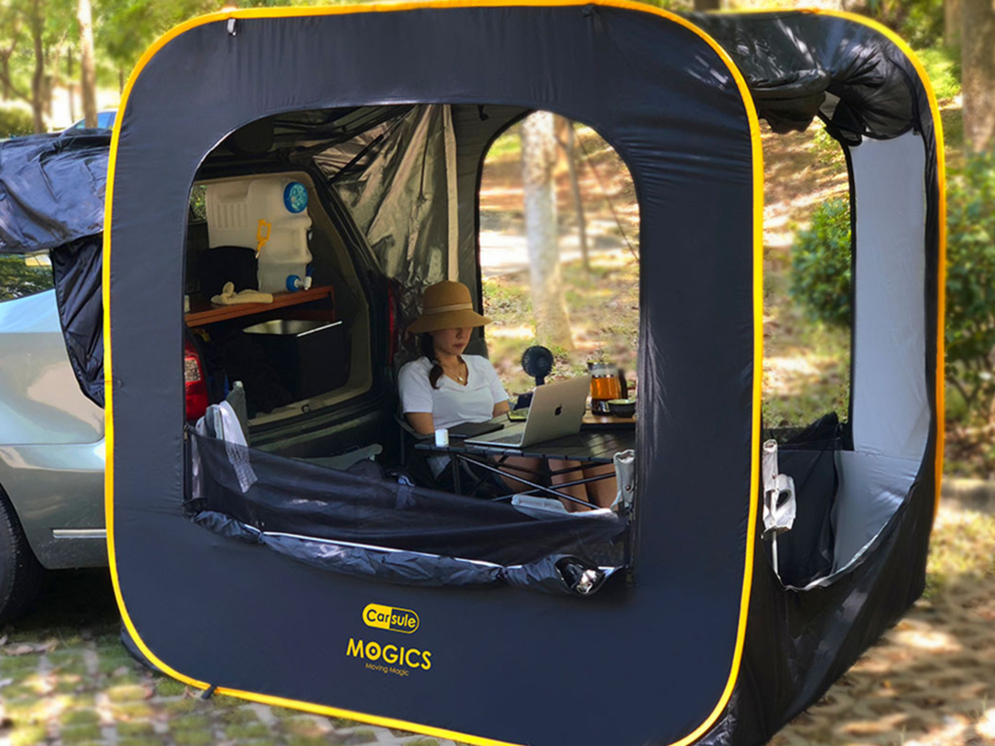 This pop-up car tent takes less than 5 minutes to assemble, and it’s $100 off