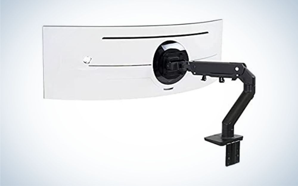 The Ergotron HX Desk Monitor Arm will keep your expensive ultrawide display stable and secure.