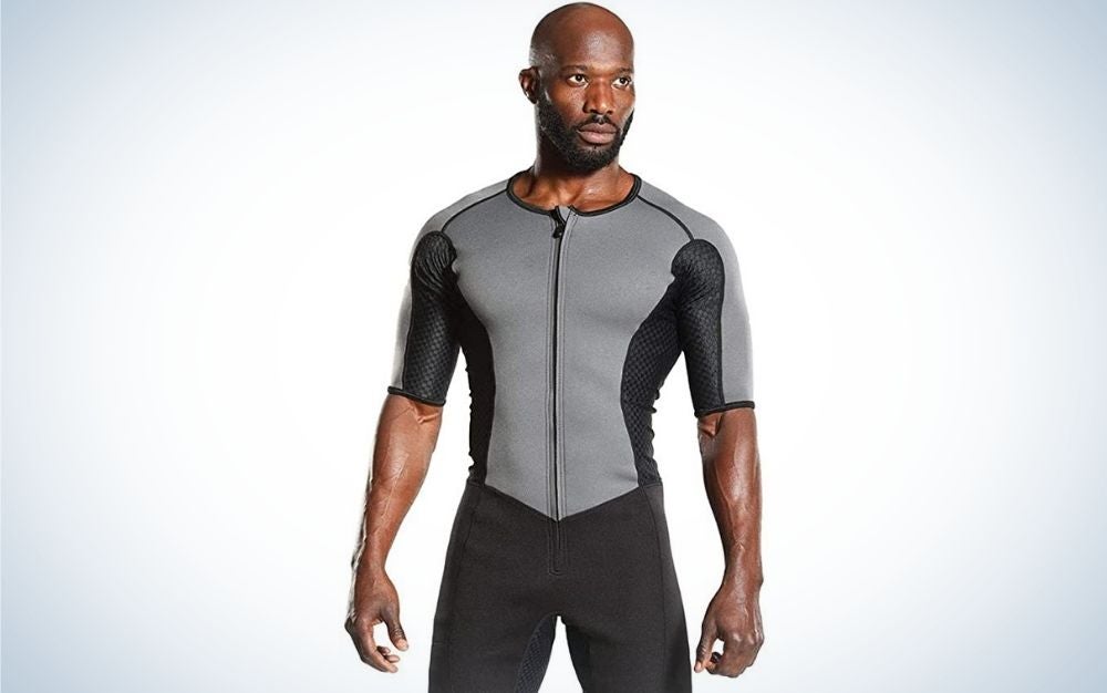 Sportline Fabric Sauna Suit With Soft Woven Lining New 2 Piece Top and Bottom 