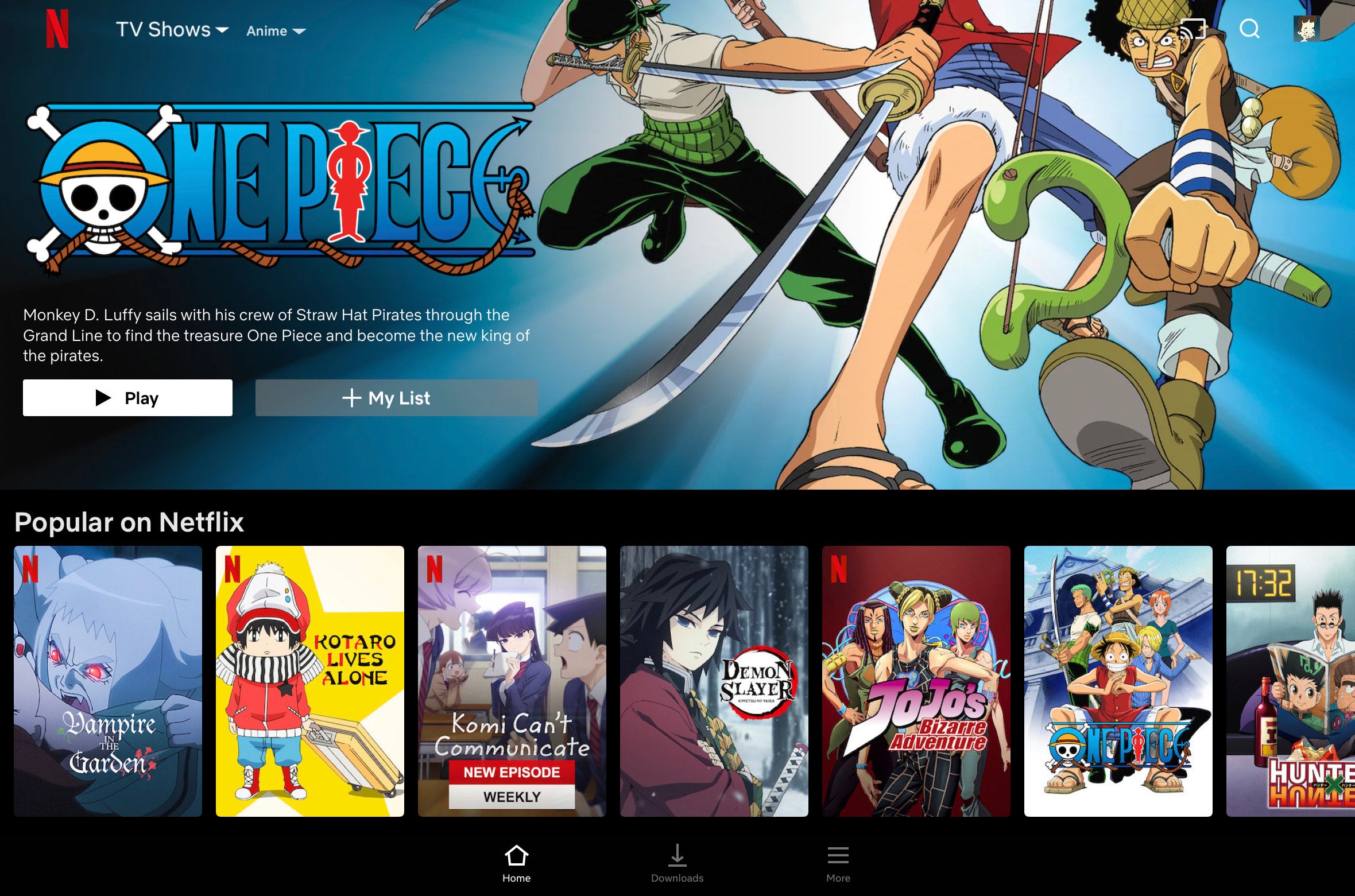 Netflix iPad screen capture best anime streaming services