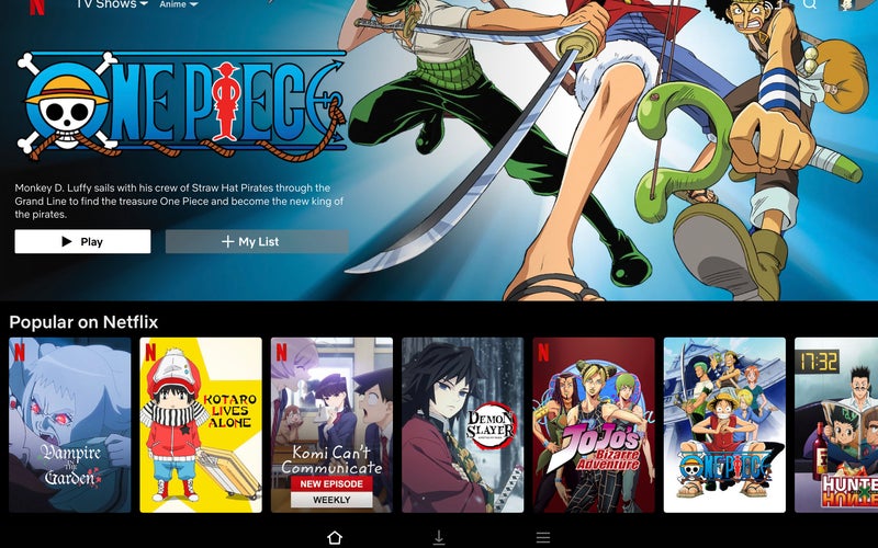 Netflix iPad screen capture best anime streaming services