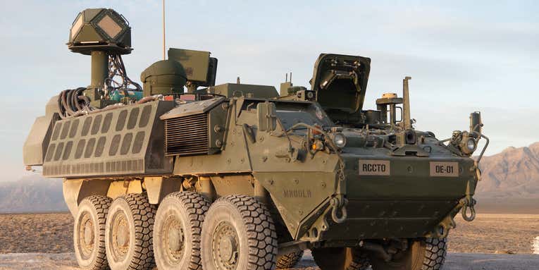 This laser-armed Stryker vehicle can shoot down drones and mortar rounds