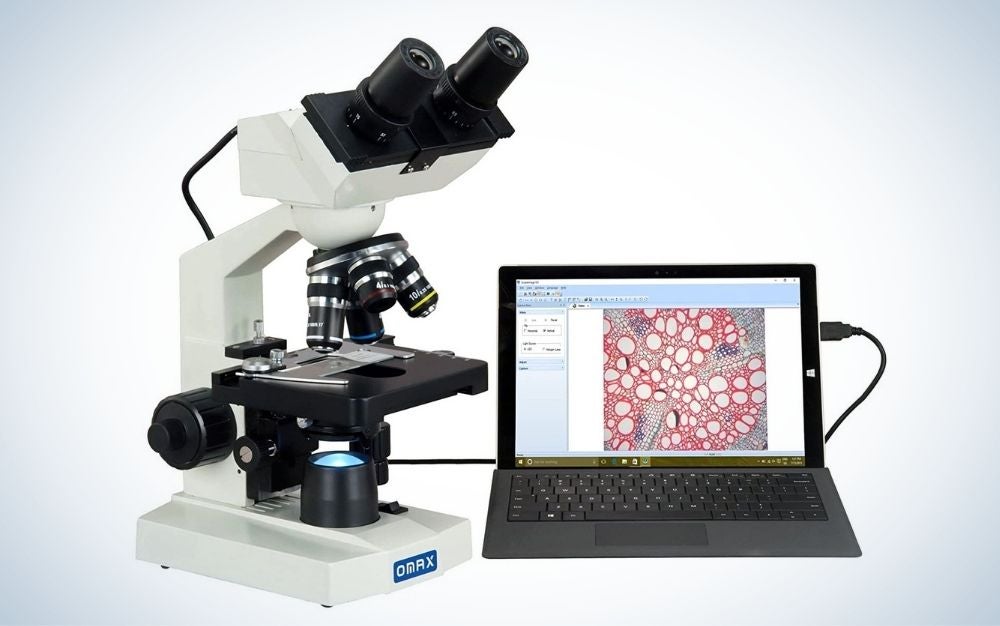 OMAX-MD82ES10 is the best microscope for 10-years-old.