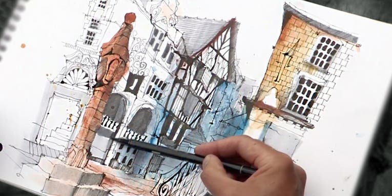 Learn the art of urban sketching with this $40 expert-led course