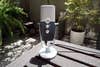 AKG Ara USB microphone outdoors in the sun