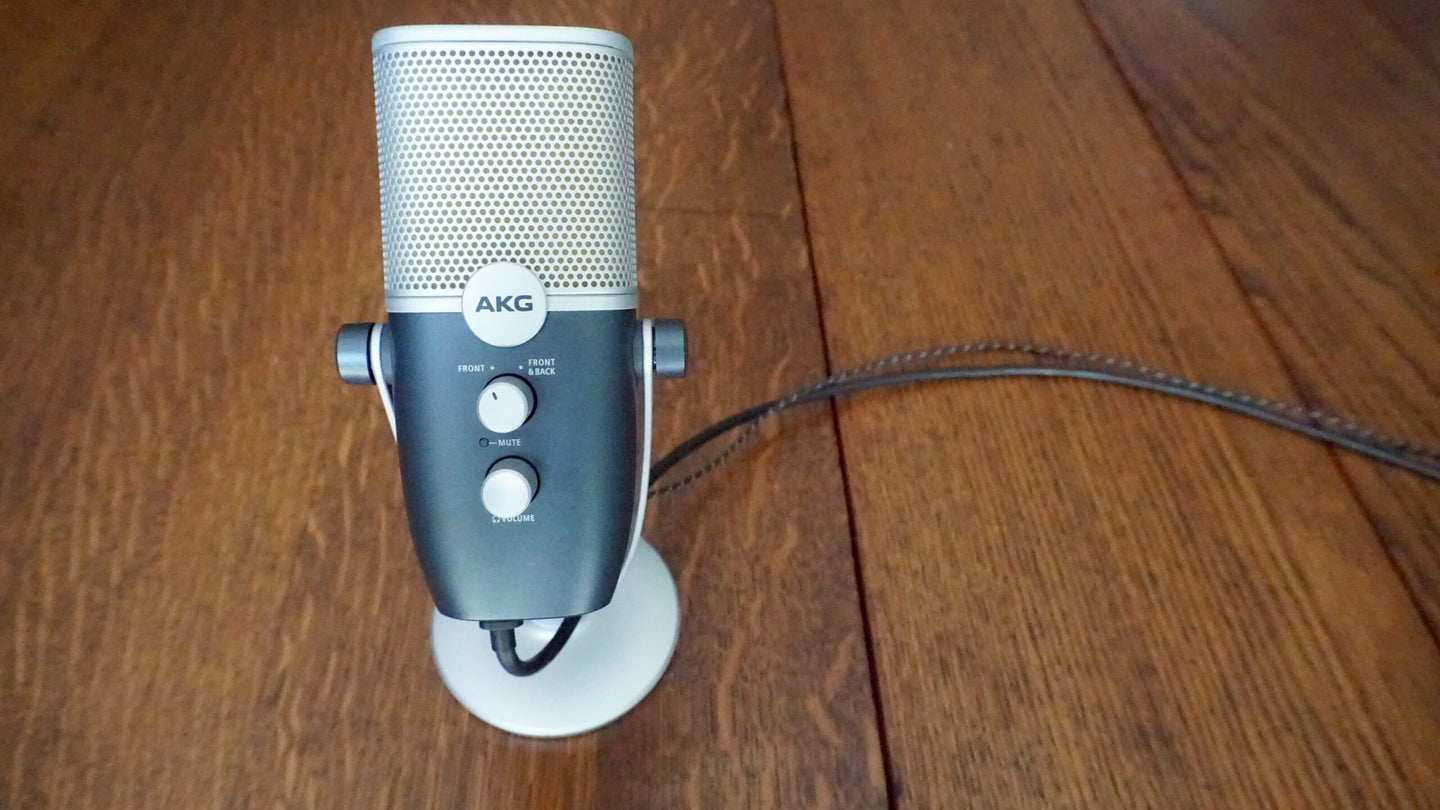 AKG Ara USB microphone on a table