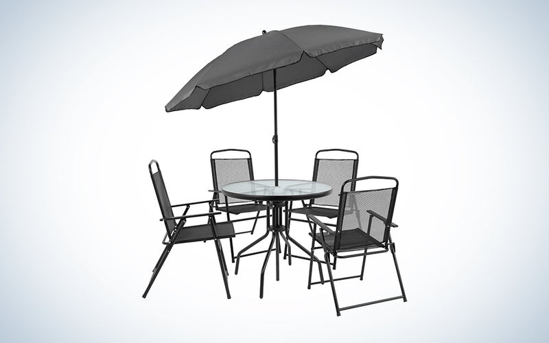 An image of a four-person outdoor table set