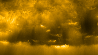 The sun's fiery south pole imaged by the NASA and ESA Solar Orbiter