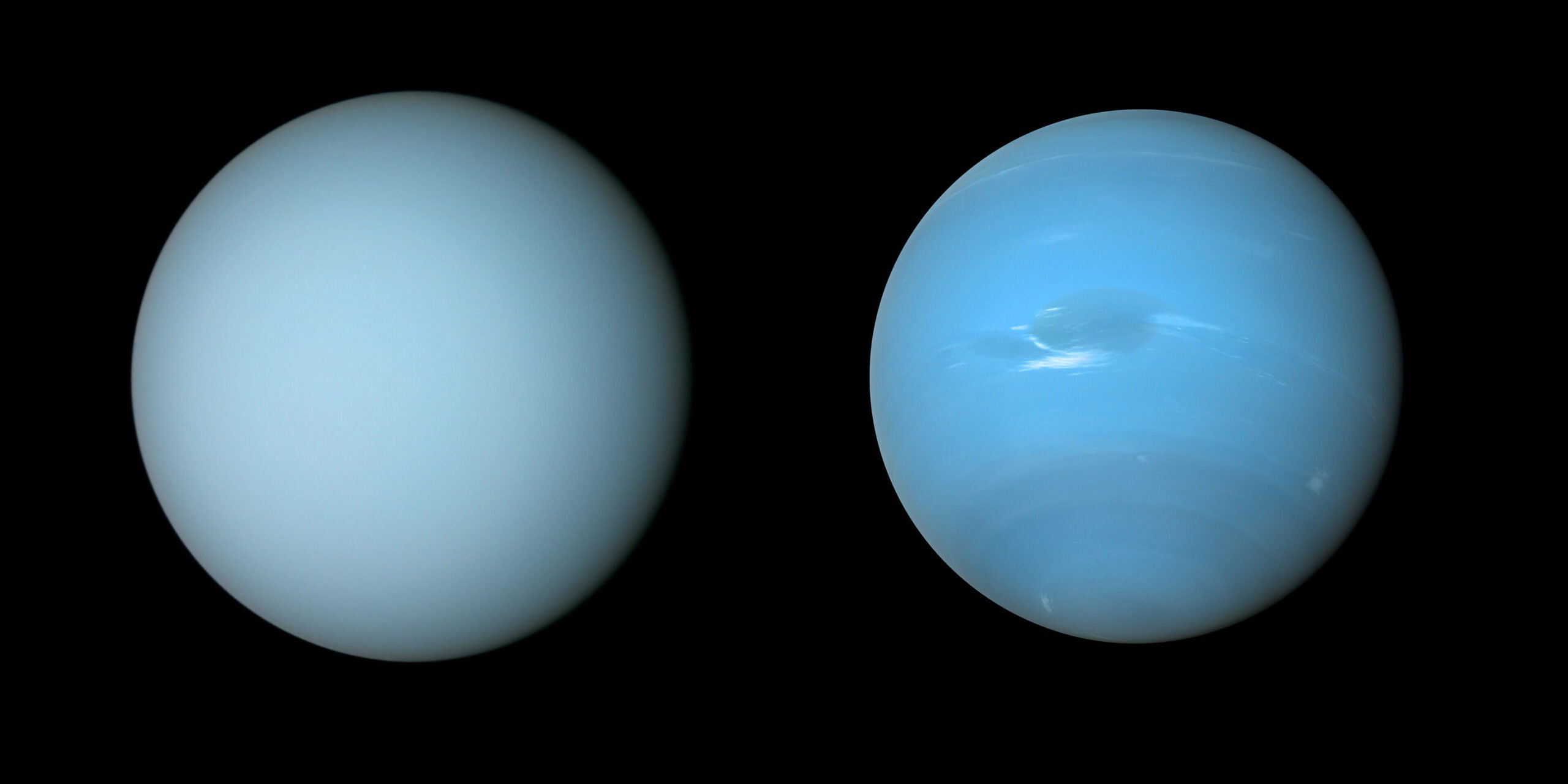 Uranus and Neptune both have the blues. But different hues. thumbnail