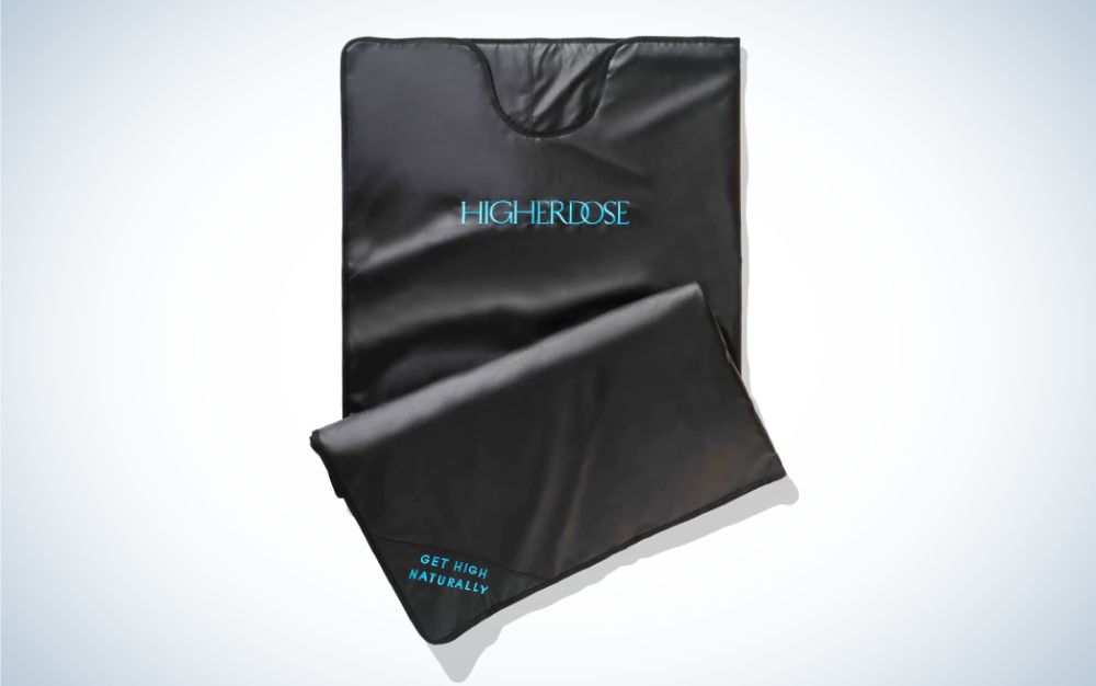 HigherDose Infrared Sauna Blanket is the best small portable sauna.