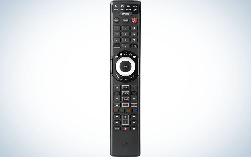 The One for All URC7880 Smart Control 8 enhances traditional remote design with modern day smarts.
