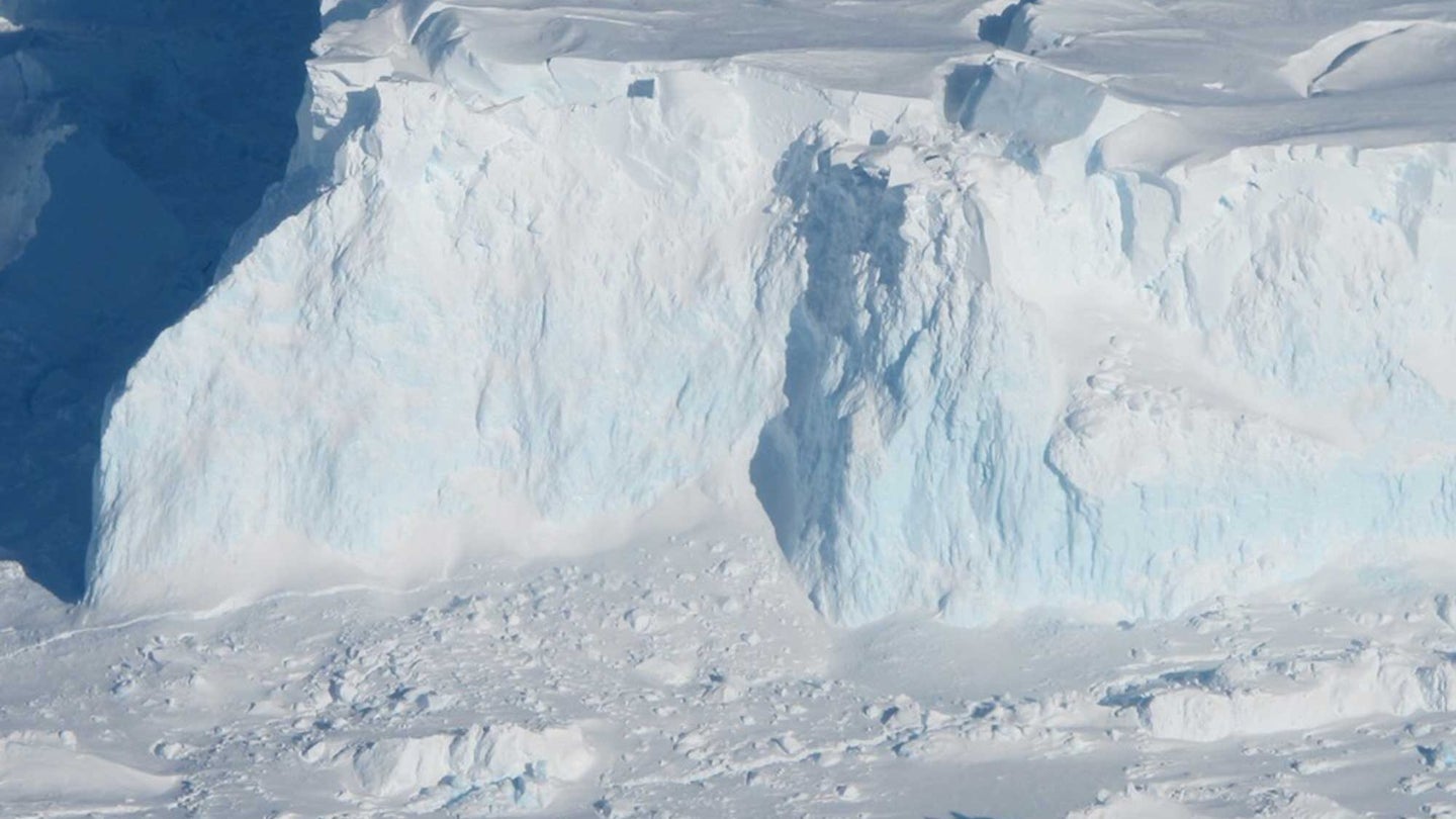 An image of the Thwaites Glacier from NASA