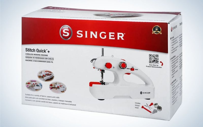 SINGER Stitch Quick + Handheld Mending Machine is the best handheld portable.