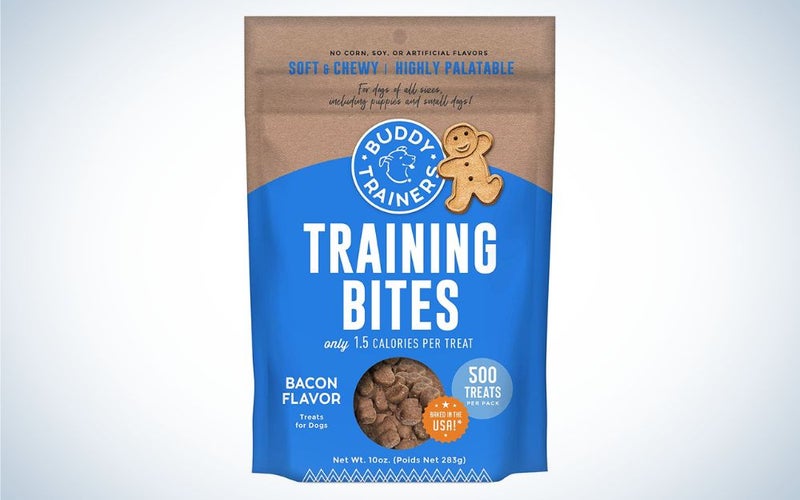 Buddy Biscuits Training Bites are the best cheap dog training treats.
