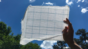 A protein-filled cotton sheet can filter carbon emissions
