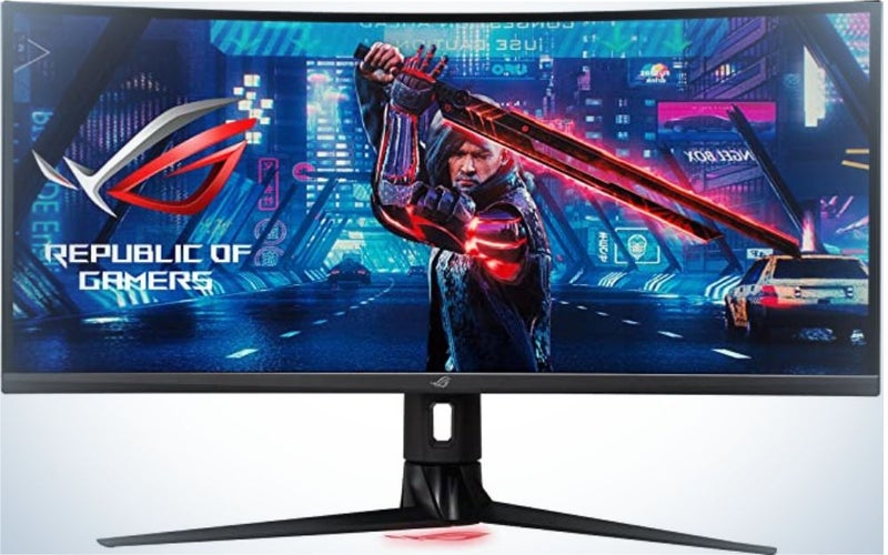 The Asus ROG Strix XG349C delivers strong gaming monitor specs in a 21:9 ultrawide package.