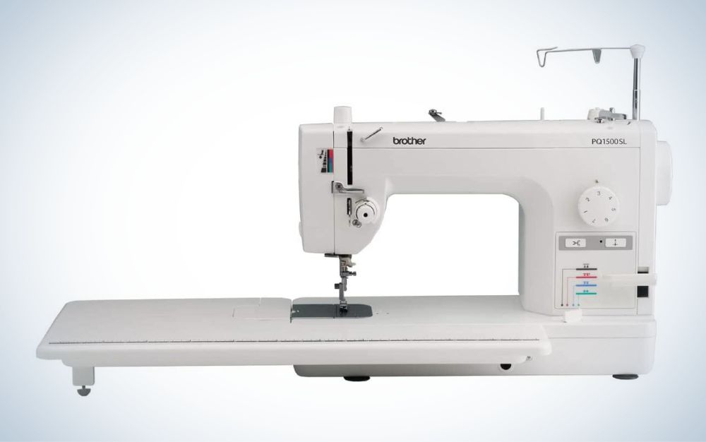 Brother PQ1500SL Sewing and Quilting Machine is the best with a wide work table.