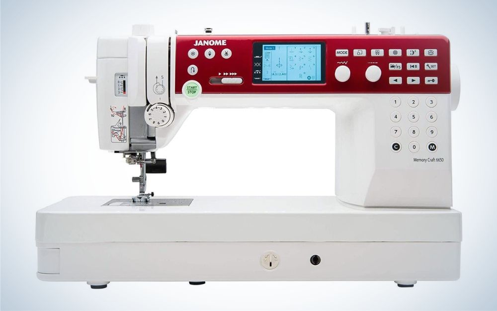 Janome MC6650 Sewing and Quilting Machine is the best for free-motion sewing.