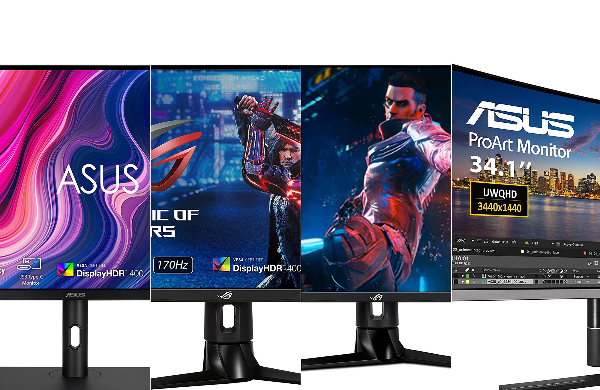 The best Asus monitors composited