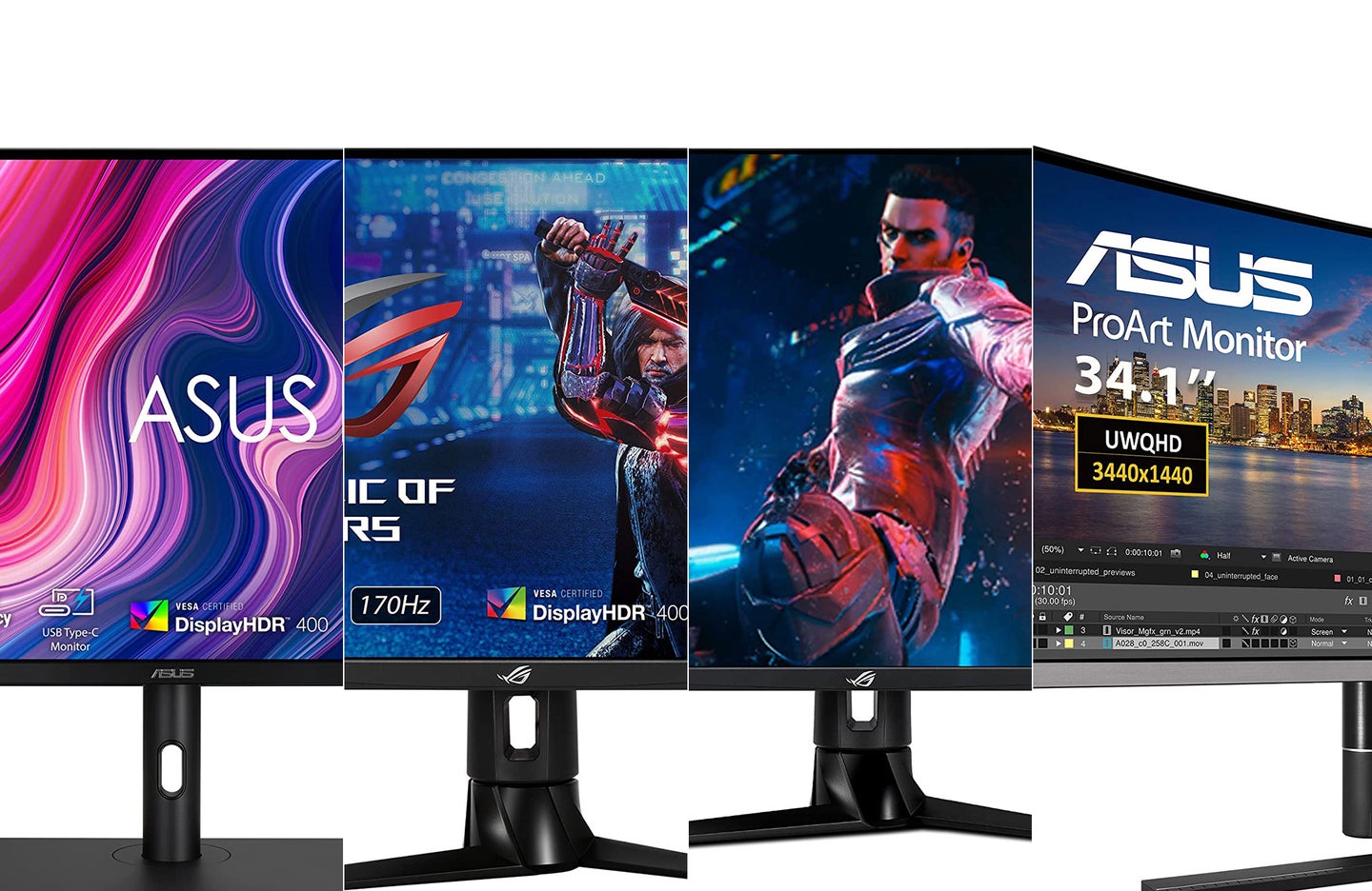 The best Asus monitors composited