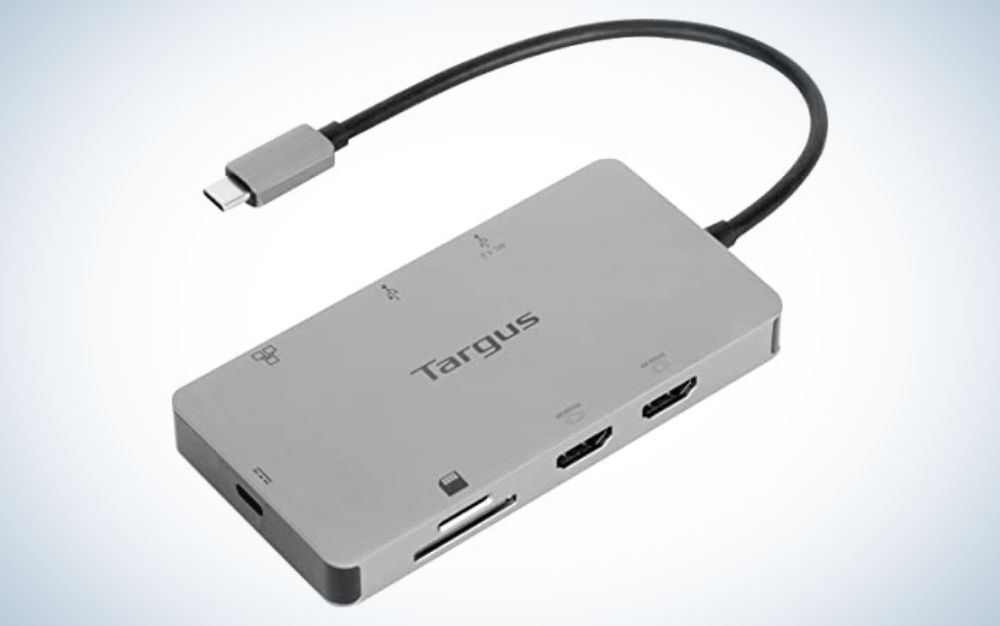 Power two displays and a whole bunch of ports from a single USB-C port with this portable hub from Targus.  
