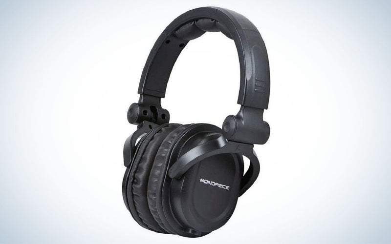 Monoprice Premium Hi-Fi DJ Style Over-the-Ear HeadphonesÂ are the best for the budget.