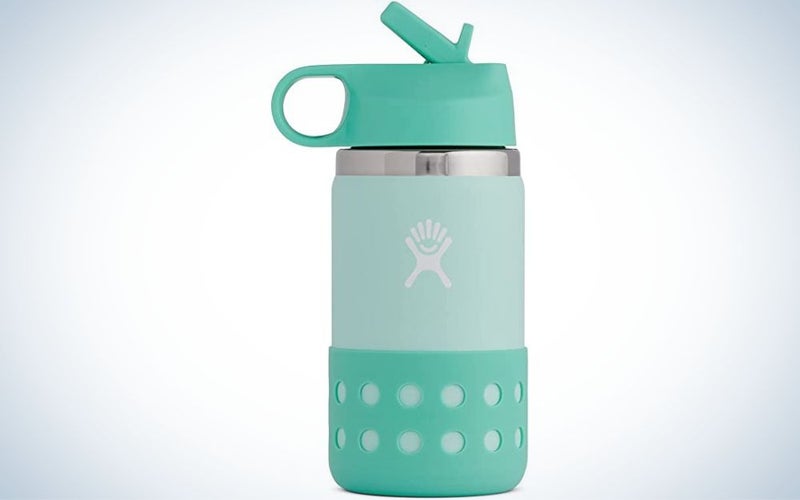 Hydro Flaskâs stainless steel water bottle offers great durability for little adventurers.