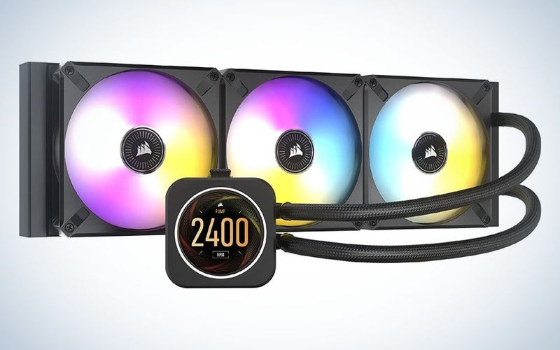 Corsair iCUE H150i Elite LCD Liquid CPU Cooler is the best high-end.