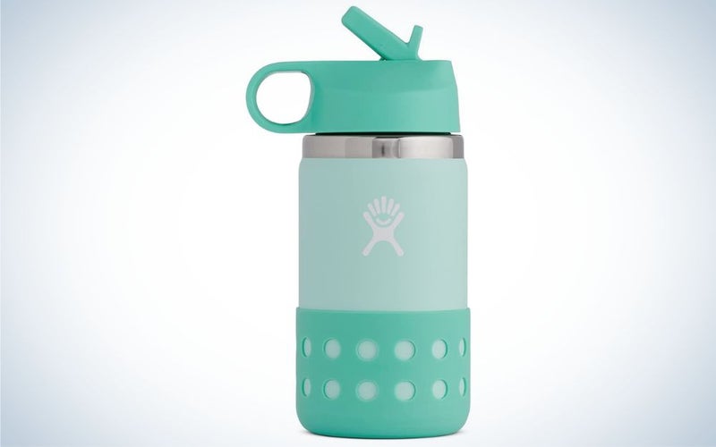 Hydro Flask 12-ounce Kids Wide Mouth Straw Lid is the best insulated water bottle for kids.