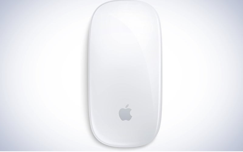 Apple Magic Mouse on a plain white background.