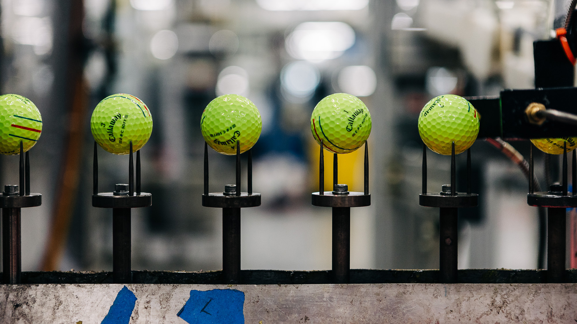 A peek inside Callaway’s factory reveals the complex anatomy of high-end golf balls