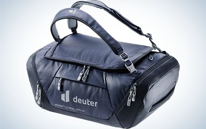 The Dueter Aviant Duffel Pro 40 looks like a duffel, but features backpack straps so you can carry it however you want.