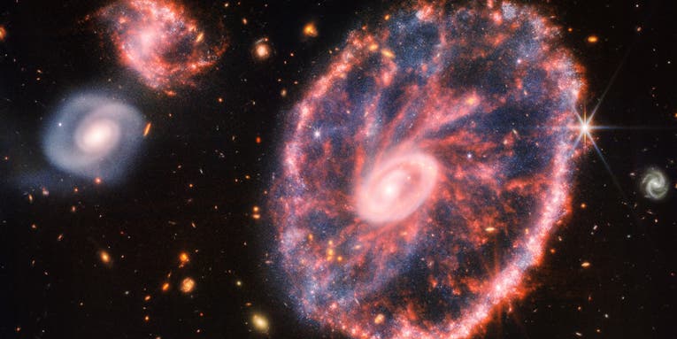 JWST’s latest snap captures the glimmering antics of the Cartwheel Galaxy