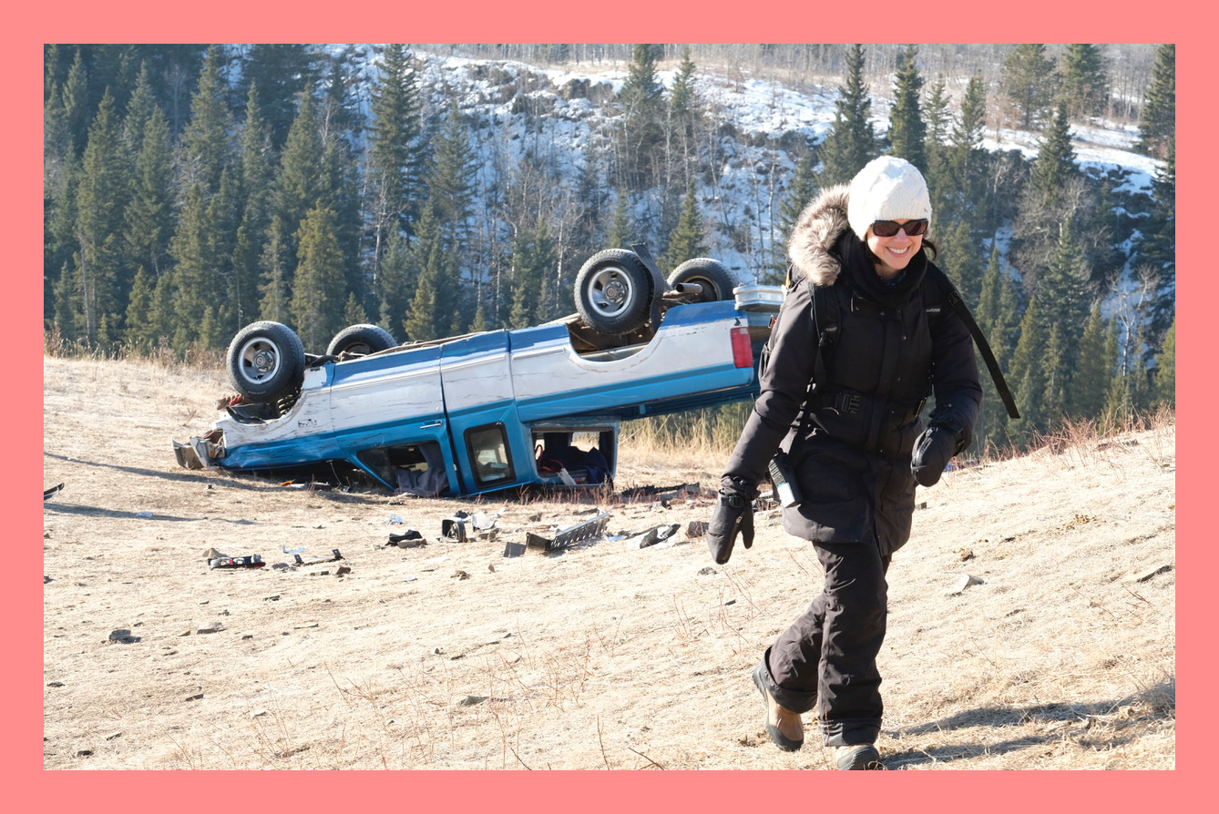 McMichael walks away from overturned truck