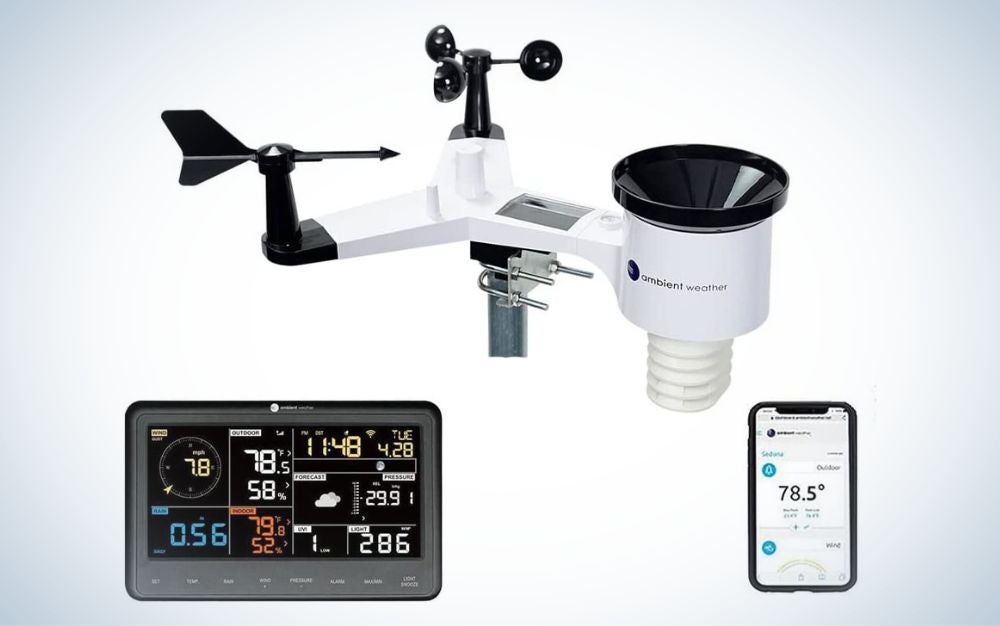 Ambient Weather WS-2902C WiFi Smart Weather Station is the best overall.