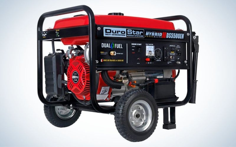 DuroMax Duro Star DS5500EH is the best dual fuel generator for the budget.