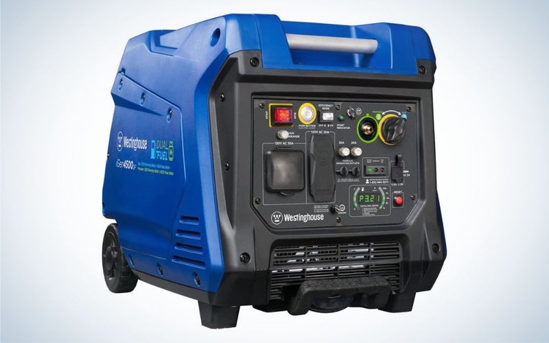 Westinghouse iGen4500DF is the best portable dual fuel generator.