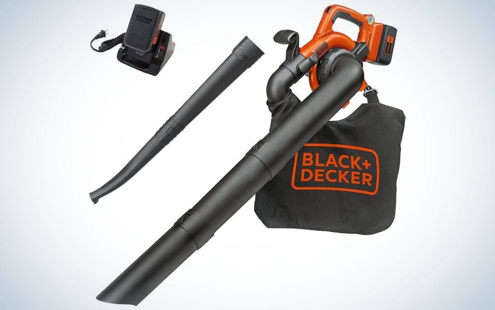 BLACK+DECKER 40V Leaf Blower/Leaf Vacuum Kit is the best cordless leaf blower with vacuum.