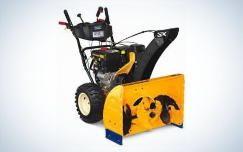 Cub Cadet 3X 28” is the best 3-stage snow blower for gravel driveways.