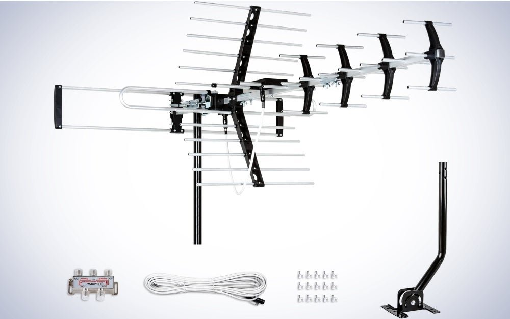Five Star Outdoor HDTV Antenna on a plain white background.