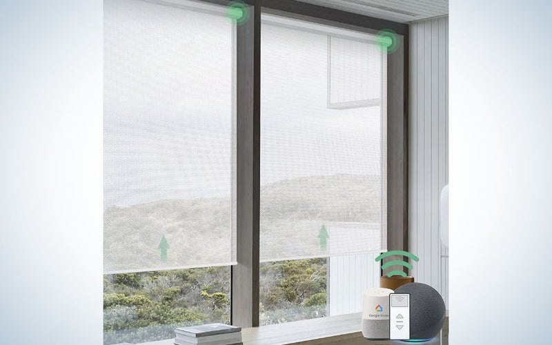 Yoolax Motorized Solar Shades are the best budget smart blinds.