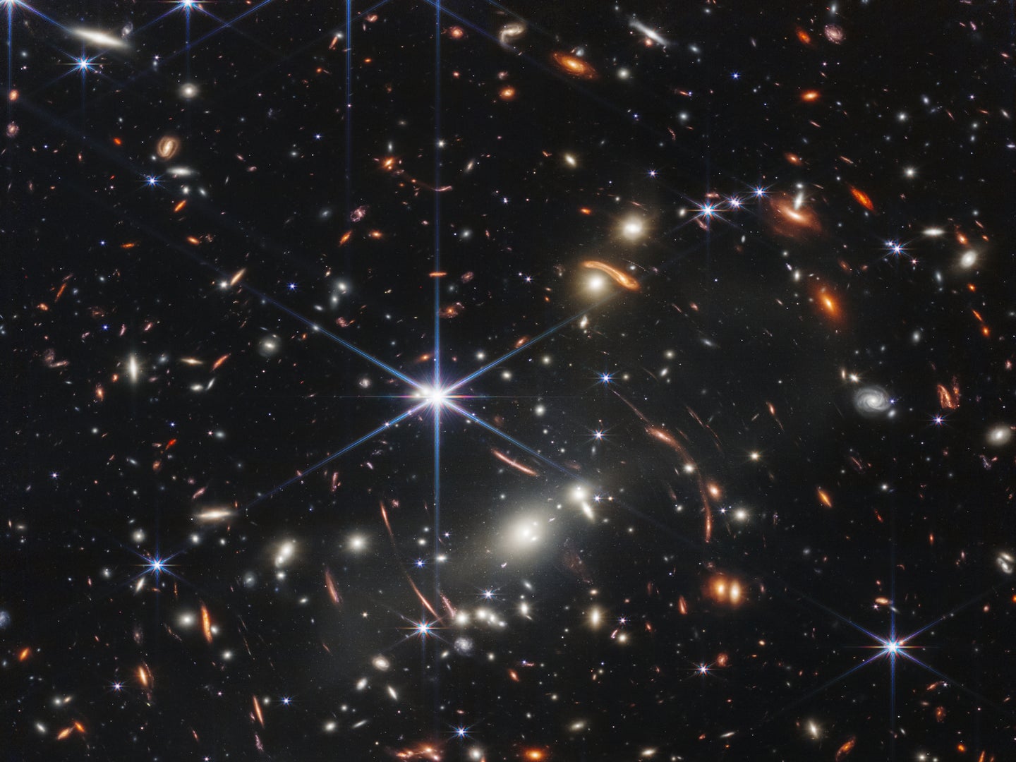 Photo of galaxies in space taken by NASA's James Webb Telescope