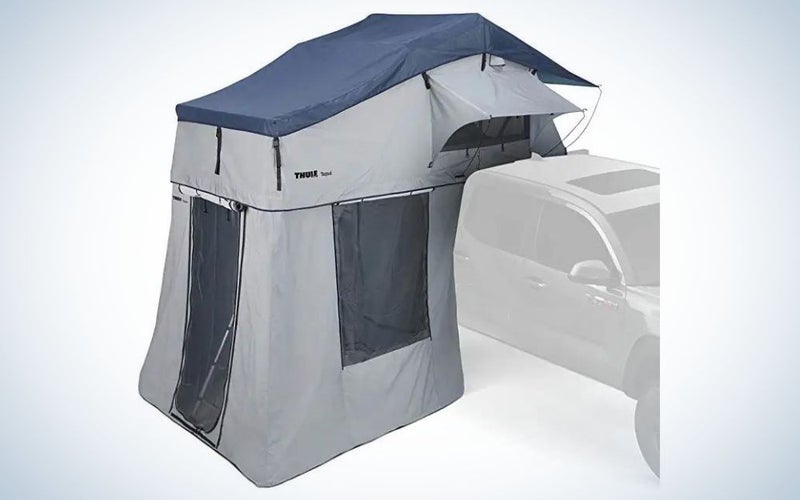 The Thule Tepui Autana 3 creates two covered spaces and pairs well with pickup trucks.