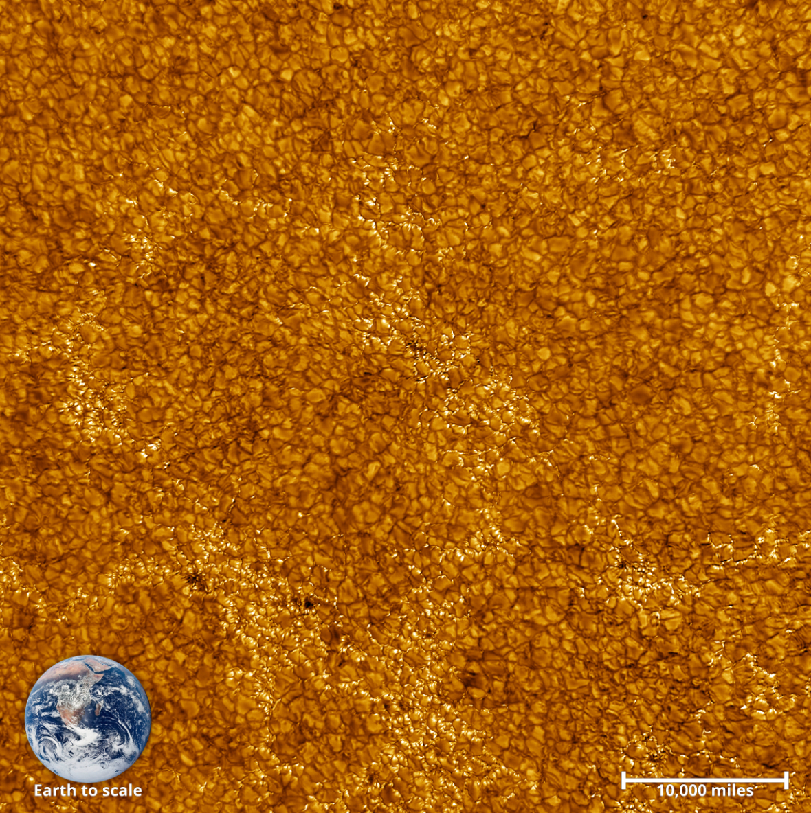 The sun’s chromosphere is shades of golden in these new images