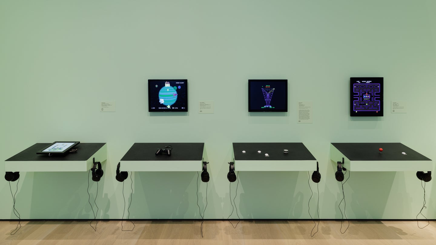 playable video games at a new MoMA exhibit