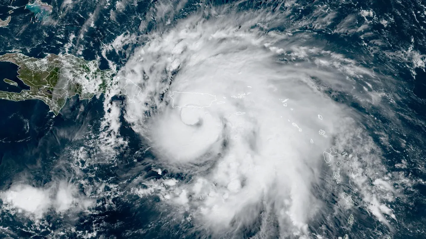 Hurricane Fiona at 11:20 AM EST on September 18, 2022.
