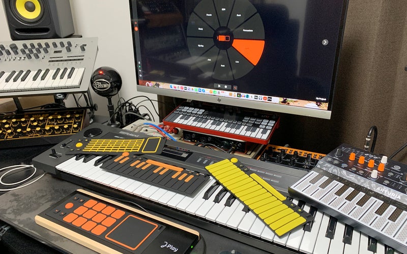 Joué Music Instruments’ Joué Play MIDI controller in the studio