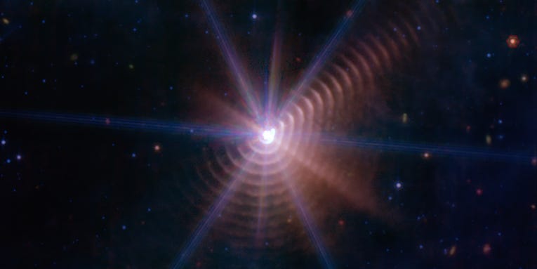 What spun this exquisite deep-space ‘spider web’? (Hint: not aliens.)