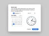 The Send Later feature in Apple Mail, new on macOS Ventura, showing a calendar and time for scheduling an email.