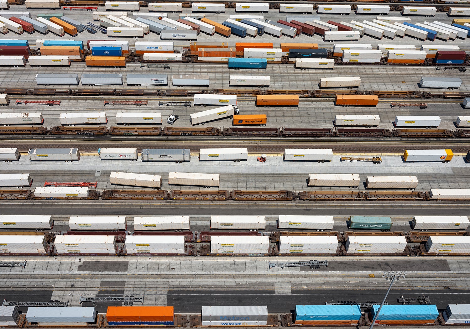 freight cars, port of los angeles